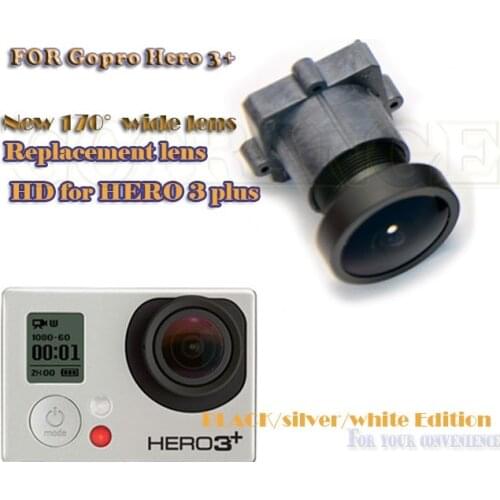 1600 pixels 170 Degree Wide Angle HD LENS replacement FOR GoPro HERO 4 3 HD4 HERO 3+ PLUS BLACK SILVER WHITE EDITION Accessories
