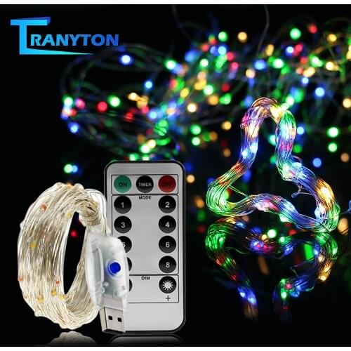 Светодиодные гирлянды с прозрачным проводом TRANYTON China At AliExpress