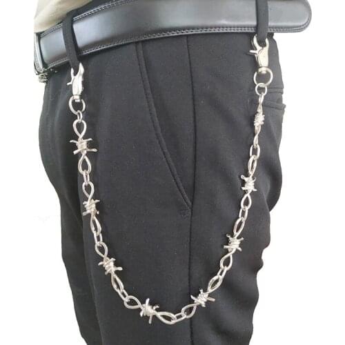 Street Pendant Key Chain Rock Punk Trousers Hipster Key Chains Pant Jean Keychain