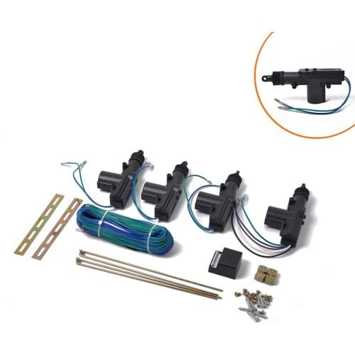 Universal 4Pcs Wire 12V Car Motor Heavy Duty Power Slave Door Lock Actuator Parts Auto Central Lock Control Locking System Kit