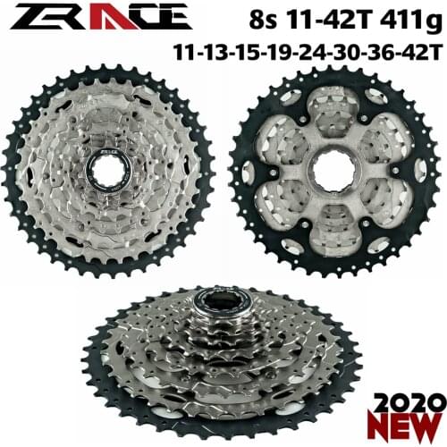 Bicycle Cassette ZRACE 8 speeds MTB bicycle freewheel 11-40 T/11-42 T, free adapter