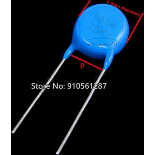 High voltage ceramic capacitor 25KV 25000V 102 1NF 101 100PF 500PF 501 680PF 681 471 470PF 471K 102K 101K pitch 10mm 11mm 13mm