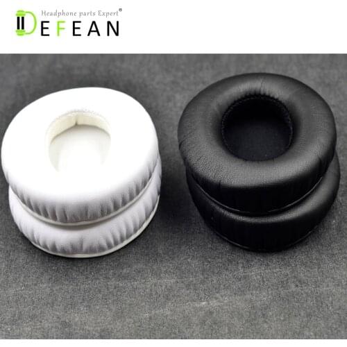 Defean 90x70mm leatherette oval cushion ear pads earpad replacement pads cover pillow for most brand headphones 9x7cm