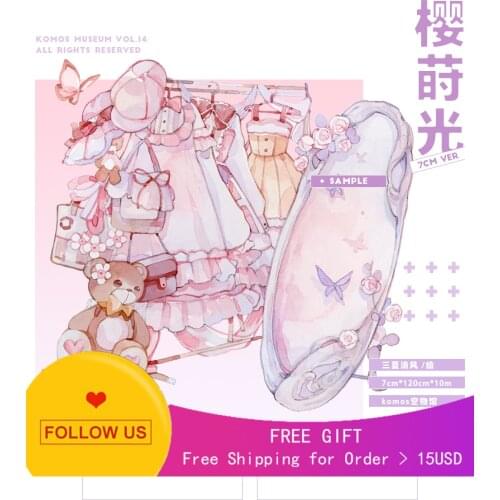 Loop Size Journal Washi Pet Tape Sakura Fudge Museum