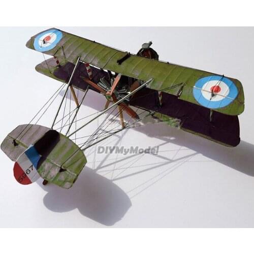 1:33 UK Airco DH.2 Wing Fighter DIY 3D Paper Card Model Building Sets Construction Toys Educational Toys Military Model