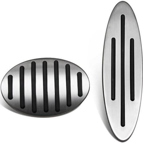 2pcs No-Drilling Gas Brake Foot Rest Pedal Cover Cap Anti-Slip Foot Pedal Pads For Mini Cooper F54 F55 F56 F57 R56 R58 F60 R61