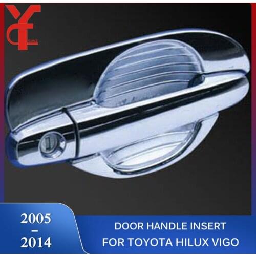 ABS Chrome Door Handle Inner Accessories For Toyota Hilux Vigo 2005 2006 2007 2008 2009 2010 2011 2012 2013 2014