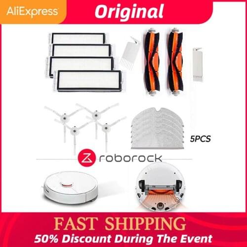 Roborock T6 S6 S60 S65 S5 MAX vacuum cleaner accessories soft rubber black soft material complete set of parts