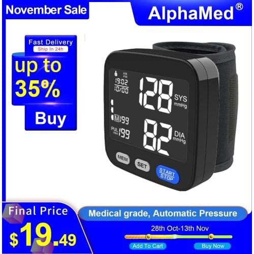 AlphaMed Wrist Blood Pressure Monitors