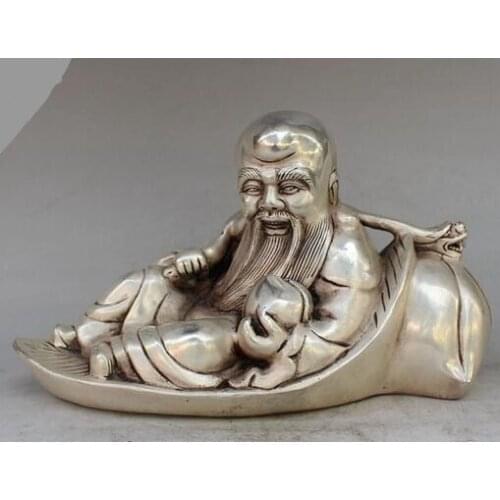 Antique bronze longevity handicraft decorative silver plated copper furnishing articles