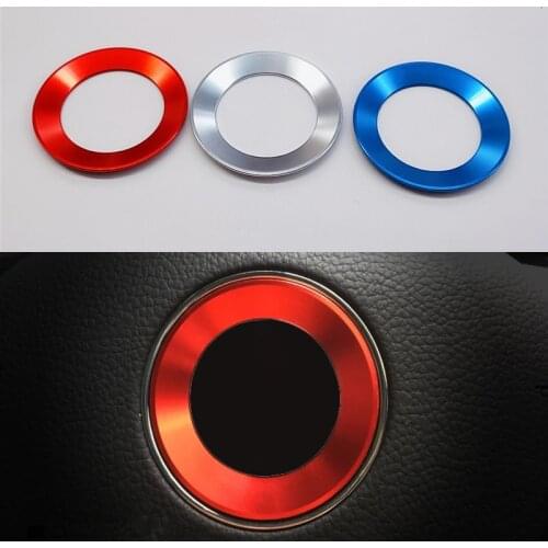 Car styling steering wheel emblem fit for 2011-2016 VW Volkswagen Golf 6 Golf 7 POLO CC Tiguan PASSAT TOURAN Scirocco BEETLE