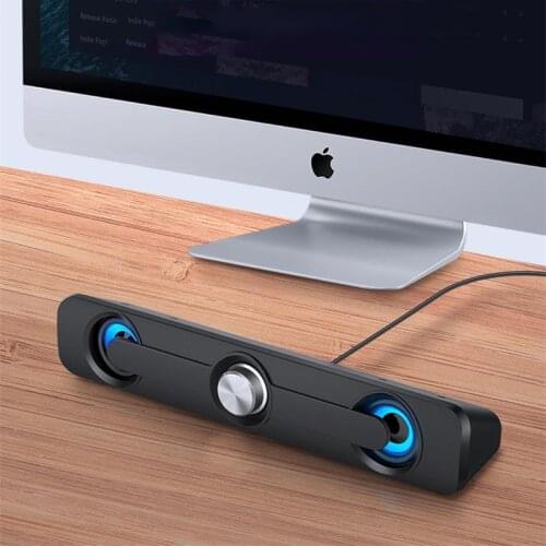2021 Bluetooth Computer Speaker Bar Stereo Subwoofer Bass Speaker Home Theater Surround Sound Box For PC Laptop Phone Tablet