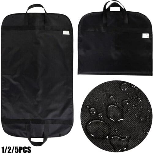 Black Suit Garment Bag Cover Non Woven Waterproof Fabrics Dress Storage Garment Bag Wedding Travel Clothes Dust Covers Protector