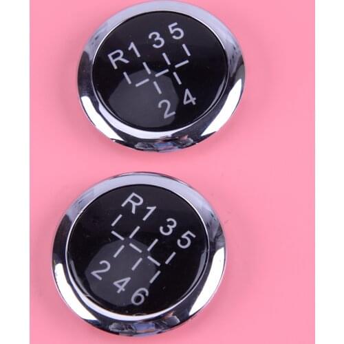 CITALL Black Silver 5 6 Speed Car Gear Knob Cap Top Insert Badge Fit for VAUXHALL OPEL ASTRA H CORSA D 2004-2008 2009 2010