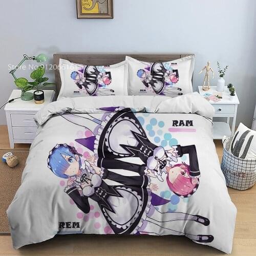 Home Textile Bedding Set Cartoon Anime Duvet Cover For Bedroom Bed Cover Set Teen Girl Kawaii Bed Quilt Cover Pillowcase