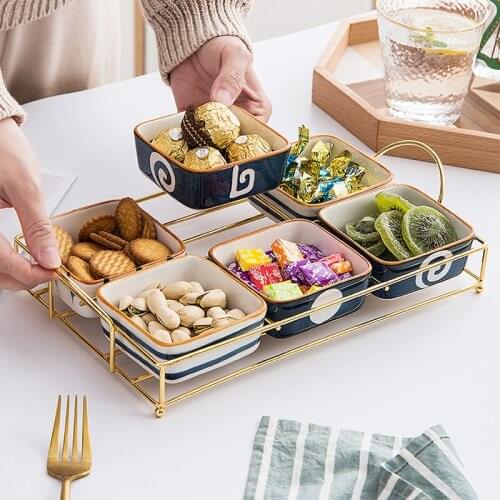 Fruit Plate Home Creative Modern Living Room Dried Fruit Plate Snack Plate Snack Plate Snack Plate Gravy Boats