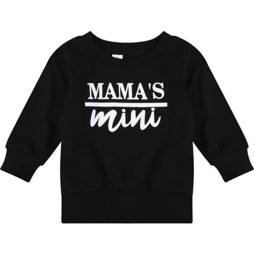Baby Boy Round Color T-shirt, Long Sleeve Solid Color Top, Casual Loose Letter Printing Blouse Sweatershirts