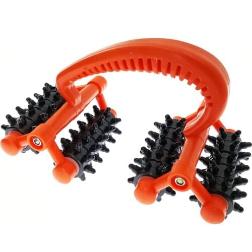 Hot Sale Wheel Roller Massager Plastic Body Care Promote Blood Circulation Massage Tool for Neck Waist