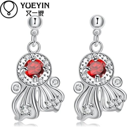 JITULEZHI Women's Silver Earrings