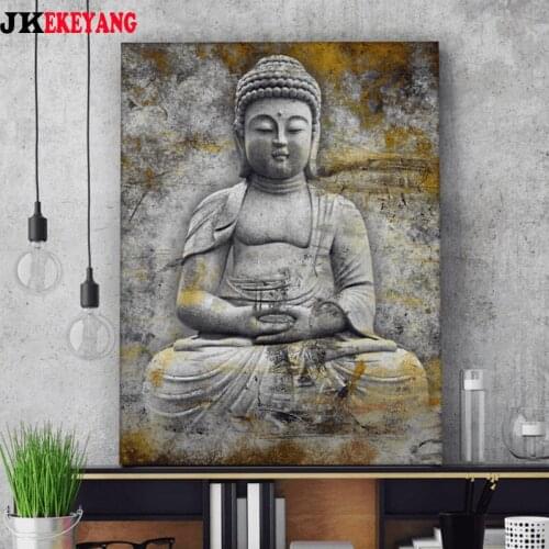 Full Square Round Buddha Icon Diamond Embroidery DIY Diamond Painting Cross Stitch kit Religion Portrait mosaic Room Art Y4394