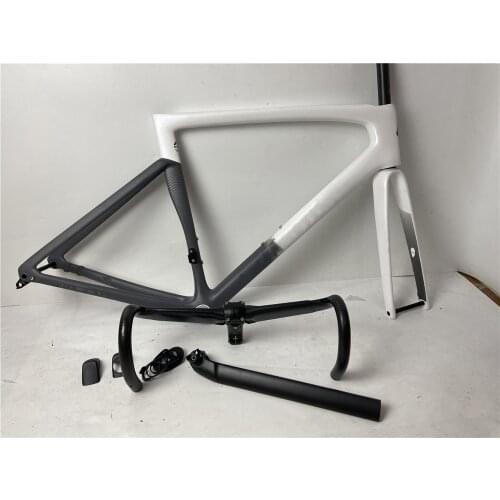 Carbon fiber road bike 1:1 mold disc brake mount compatible with Di2 49/52/54/56/58cm through shaft 100 * 12 142 * 12mm