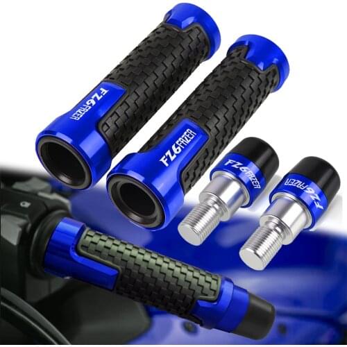 Motorcycle Accessories Handlebar Grips Handle Bar Cap End Plug FOR YAMAHA FZ6FAZER 2004-2010 2005 2006 2007 2008 2009 7/8"22mm