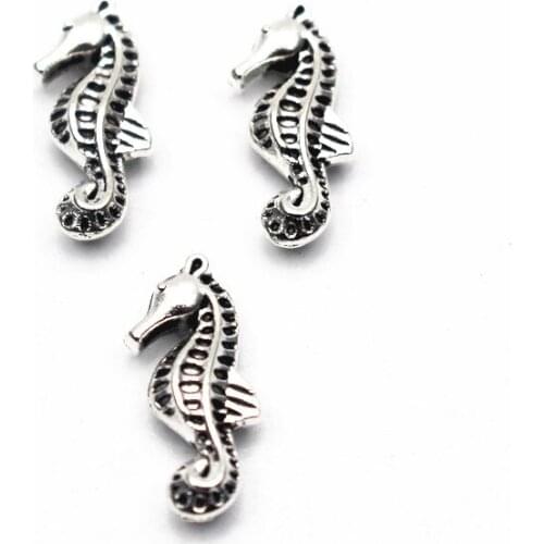 New Arrive 10pcs/Lot Sea Horse Wing Dog Floating Charms Living Glass Memory Locket Jewelry