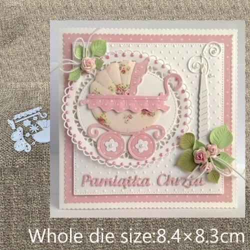 New Design Craft Metal stencil mold Cutting Dies Baby carriage decoration scrapbook die cuts Album Paper Card Craft Embossing
