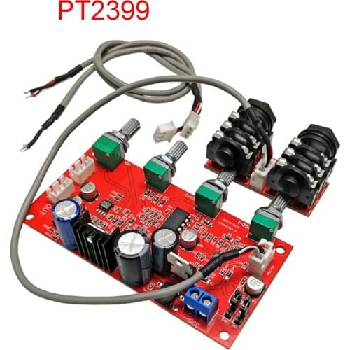 PT2399 Reverb Board M65831 Microphone Board Karaoke Board With AD828 Pre-Amplification Effect Super NE5532