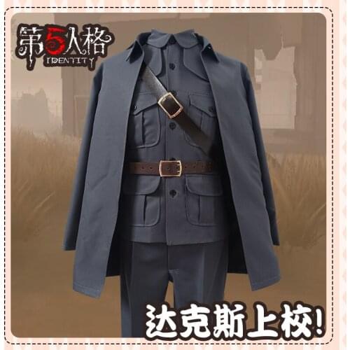 Hot Game Identity V Naib Subedar Colonel Dax Cosplay Costume Game Costume Chinese Tunic Suit for Carnival Comic Show
