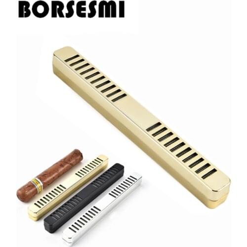 Hot sale Portable Foam Filled Cigar humidifier Mini tobacco Humidor plastic cigar case pipe tool box pocket smoker gadgets