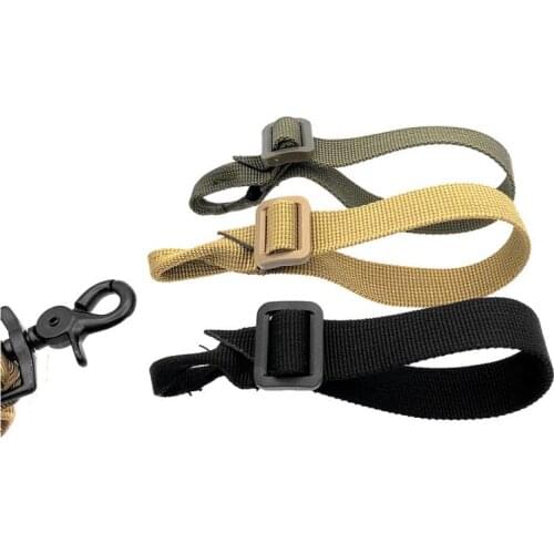 Adjustable Tactical Gun Sling Hunting Buttstock Sling Mount Strap Loop Adapter Webbing Rifle Attachment Airsoft Sling