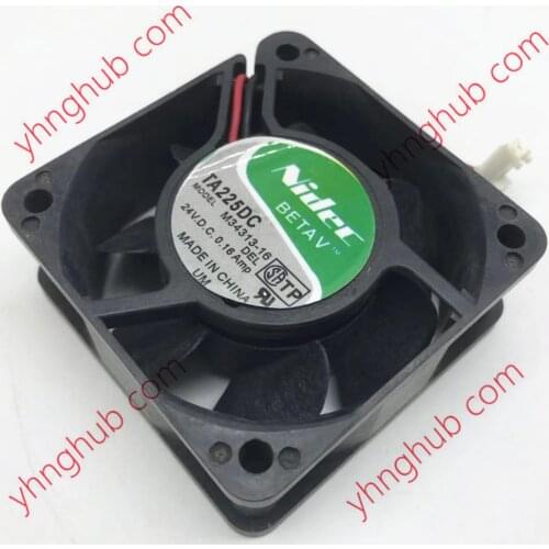 Nidec M34313-16 DC 24V 0.16AMP 60x60x25mm Server Cooling Fan