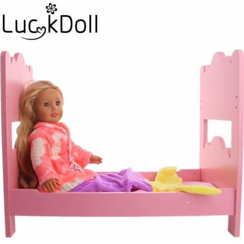 LUCKDOLL Velvet Printing Clothes Fit 18 Inch American 43cm Baby Doll Clothes Accessories,Girls Toys,Generation,Birthday Gift