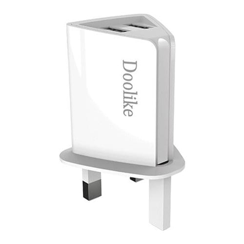 Doolike 5V 2.1A UK Plug USB Charger Travel Adapter Wall Portable Charger 2 Ports Dual USB For Samsung Xiaomi iPhone Huawei