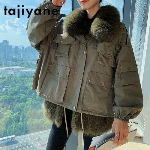 Winter Women Coats 2021 Real Fur Coat Woman Natural Fox Fur Lining Jackets Female Short Clothing Mujeres Abrigos TN418