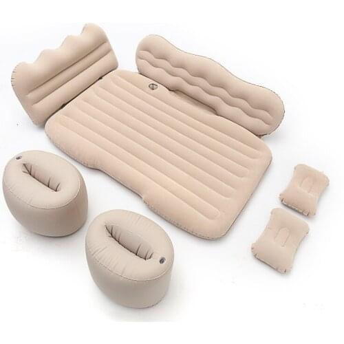 130*85cm New Vehicle-Mounted Inflatable Bed Car Rear Flocking Car Inflatable Flap Head Guard Car Bed