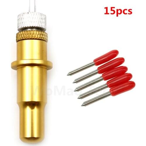 15pcs 45 degrees Vinyl Cutter Knife Blade for US Cutter US Maker US Cutter SC2+ US Cutter Holder Housing