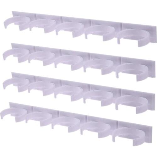 2/4 Pcs Wall Mount Ingredient Spice Bottle Rack Plastic Organizer Rack 5 Cabinet Kitchen Cabinet Door Hooks Jars Spice Holder