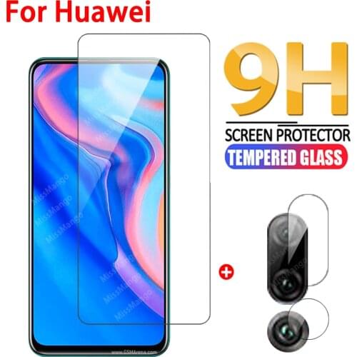 2in1 Tempered Glass For Huawei Y9 Prime 2019 Camera Lens Screen Protector For Huawei y5 y6 y7 pro prime 2019 Y7p Y6P Glass