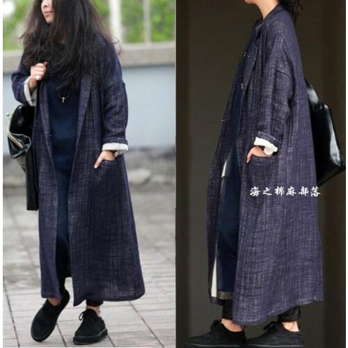 2016 womens spring and autumn Fluid double layer elegant trench long design vintage outerwear