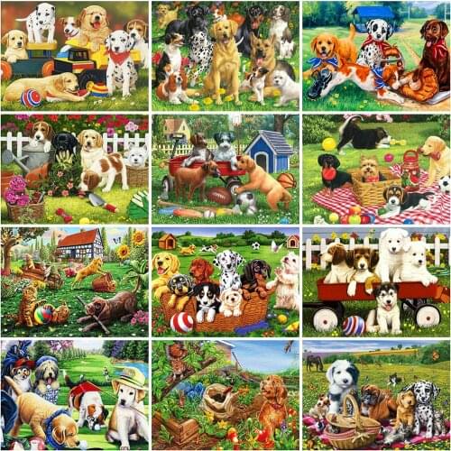 Evershine Diamond Painting Dog New Arrival Diamond Embroidery Animals Cross Stitch Kit Rhinestone Picture Home Decoration Art