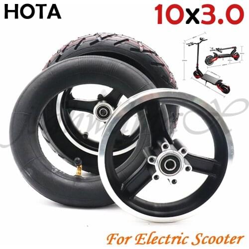 10x3.0 10*3.0 tubeless vacuum tire with hub Tyre For 10 inch E-Scooter Motor Electric Scooter Go karts ATV Quad Speedway tire