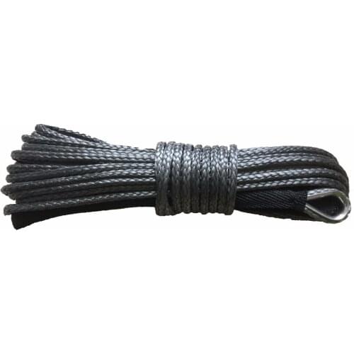Free Shippin 1/6'' X 50ft blue Synthetic Winch Line UHMWPE Fiber Rope Towing Cable Car Accessories For 4X4/ATV/UTV/4WD/OFF-ROAD
