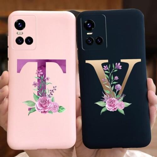 For Vivo S10 Pro Case Alphabet Letter Bumper Cover Soft Cases For Fundas Vivo S10 V2121A VIVOS10 Pro V2121A Phone Housing Shell