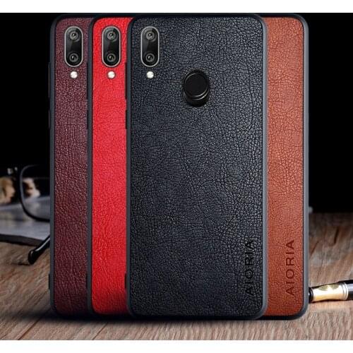 Case for Huawei Y7 Prime 2017 Y7 Pro 2019 luxury Vintage Leather skin capa with Slot cover for huawei y7 2019 case funda coque