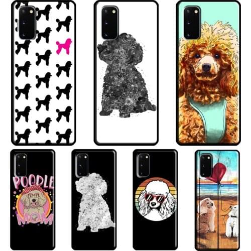 Cure Cartoon Poodle Case For Samsung Galaxy S8 S9 S10 Plus S20 FE S21 Ultra Note 20 Note 10 Plus Soft Cover