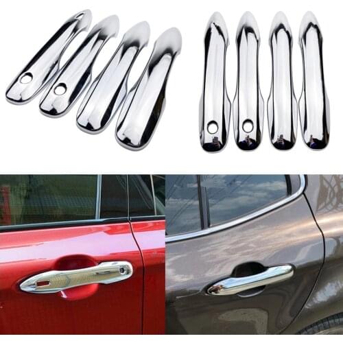Chrome ABS Door Handle Cover Trim Car Styling Sticker for Toyota Camry Daihatsu Altis XV70 Corolla Prius Avalon 2018 2019 2020