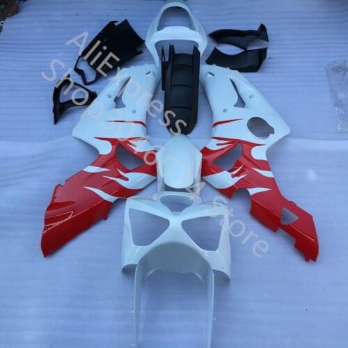 ABS Plastic Kit For Kawasaki Ninja ZX6R 2003 2004 ZX-6R 03-04 red white black Motorcycle Fairing (Injection Molding)