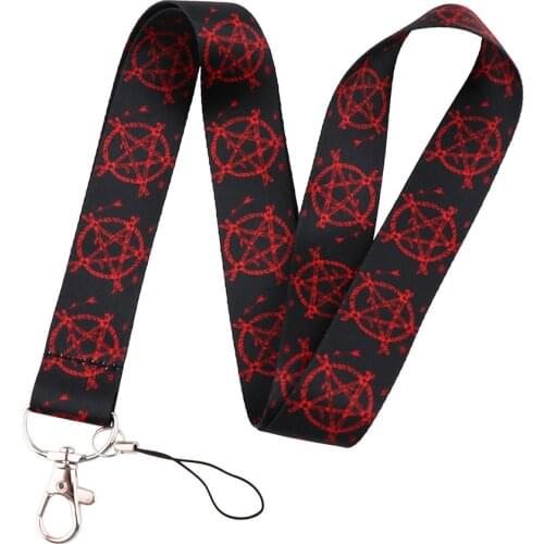 LX711 Evil Power TV Series Lanyard For Keys Mobile Phone Hang Rope Keycord USB ID Card Badge Holder Keychain DIY Lanyards